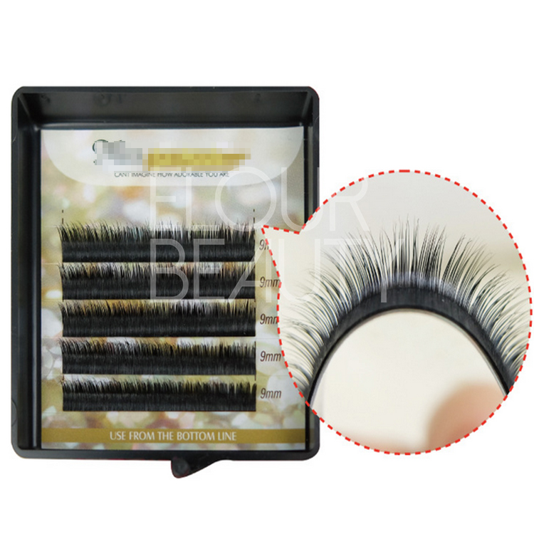 Private label B,C,D,J curl eyelash extensions mixed length ES54